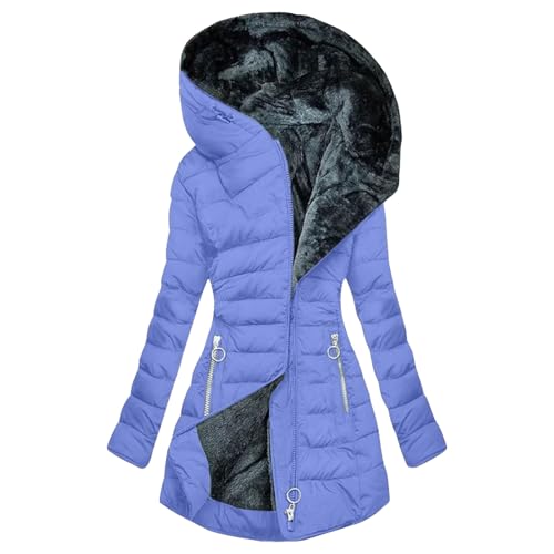 Manteau d'hiver doux et épais style doudoune longue imperméable pour femme