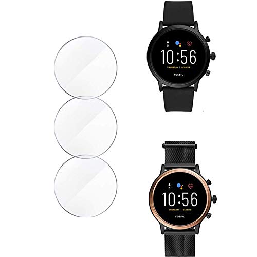 Fossil Gen 5 Carlyle julianna Screen Protector,Smooth Glass Touch,9H Harder,High Transparency,Anti-Scratch,No Bubble,Rounded Edges,[3-Pack] Soarking