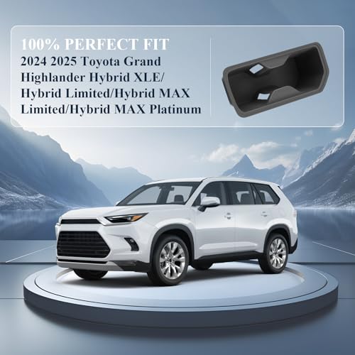 Portavasos central de silicona BIBIBO para Toyota Grand Highlander 2024-2026 miniatura 5