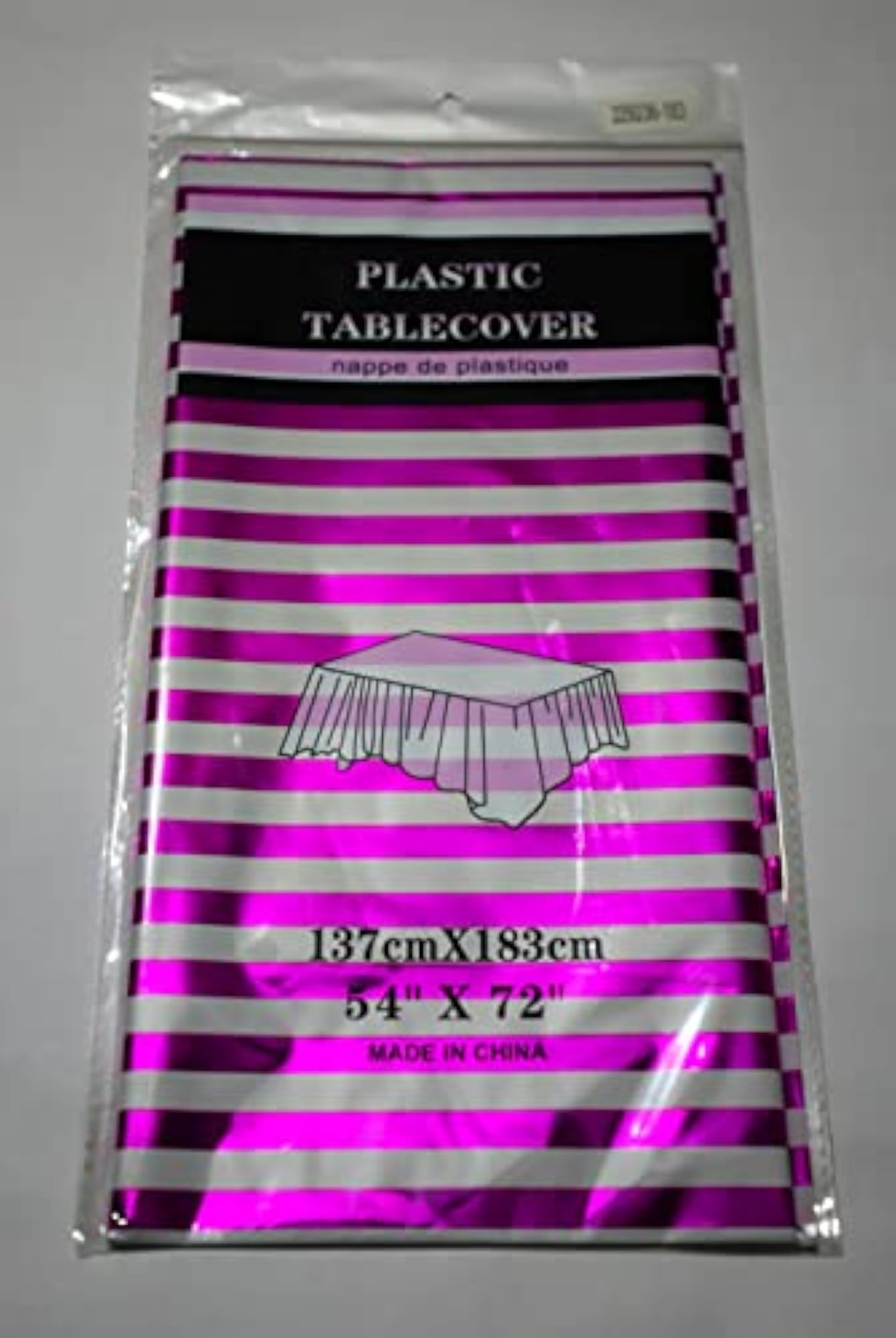 Pink Strip Trendy Table Cover for Kid's Birthday