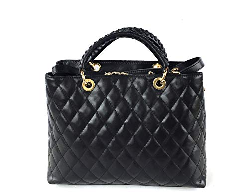  Superflybags Borsa Donna A Mano In Vera Pelle Trapuntata modello ALSACE Made In Italy