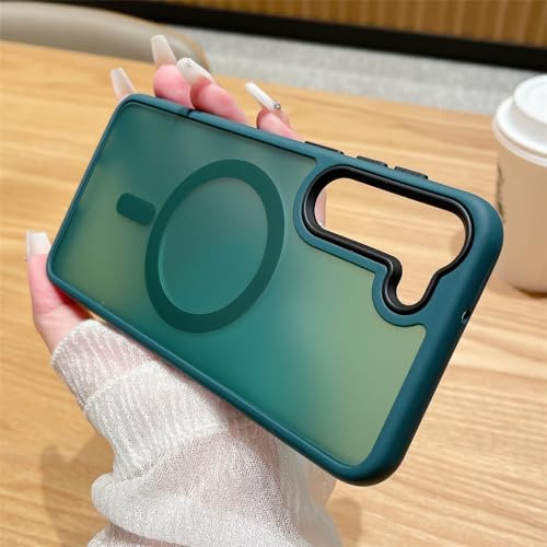 Coque de téléphone magnétique Samsung S23 Ultra étui charge sans fil aimant transparent