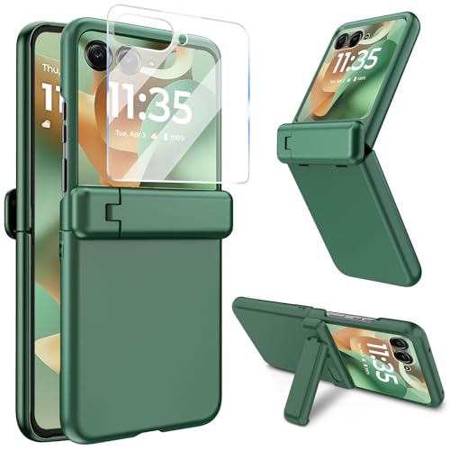 Haeuorey Motorola Razr 2025/2024pP[X LbNX^ht [XN[veN^[&qWی] ^}bgPC ϏՌgѓdbP[X Moto Razr 2025/2024p (O[)