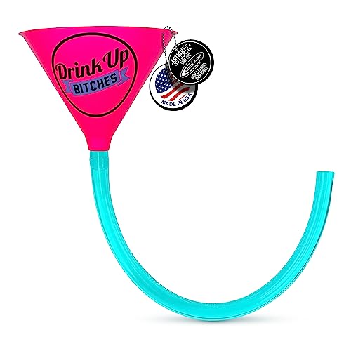Head Rush Drink UP B*TCHES Beer Bong - Funnel with Long Tube Beer Drinking Games for Adults Party & Other Occasions - Alcohol Drinking Funnel with a Thick & Flexible Hose - Ultimate (2FT)