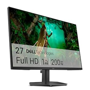 Dell 27 Gaming Monitor - SE2725HG, Full HD (1920x1080), 200Hz, Fast IPS, 1ms, AMD FreeSync Premium, 99% sRGB, VESA (100x100mm), DisplayPort, 2 HDMI, 3 Jaar Garantie, Zwart