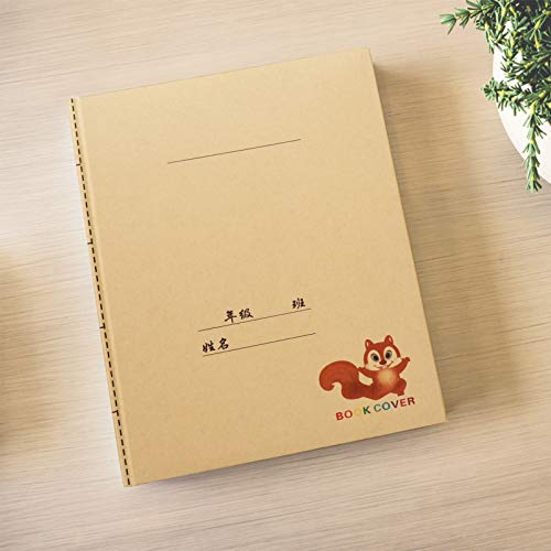 NUOBESTY 30 peças de capa de papel kraft, capa decorativa, capa de livro, meias de livro, porta-livr