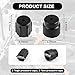 10PCS Car AC Service Valve Cap Kit - 0.54 inch Low Pressure & 0.66 inch High Pressure Port Caps, Strong Sealing for Most Cars