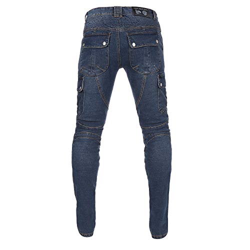 image for Takuey Men's Motorcycle Motorbike Riding Jeans with Lining CE Approved