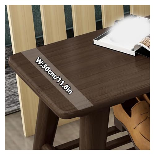Banco de ocio de madera maciza con acabado natural para interiores 5