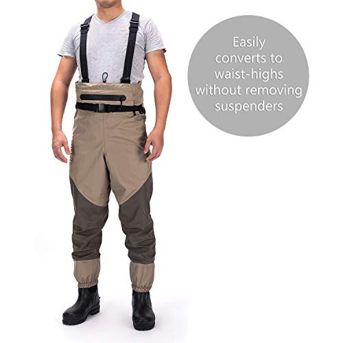 Lightweight Chest and Waist Convertible Waders (under $500)