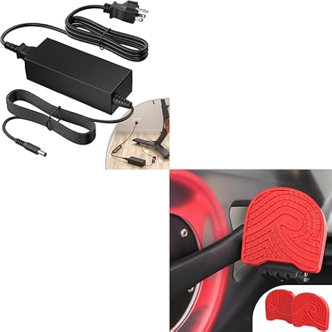 Power Cord Replacement Compatible with Peloton Bike PL-01 (NOT for Bike Plus), Pedals for Regular Shoes Compatible with Peloton Bike & Bike Plus Cover