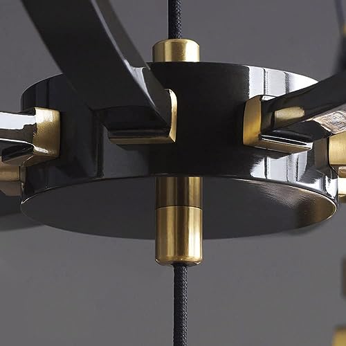 Lámpara de araña moderna G9 con cristal ajustable para comedor 7