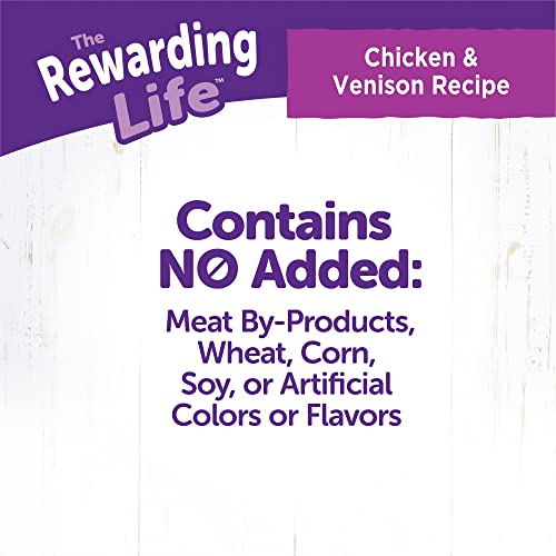 Image of Wellness Rewarding Life Dog Treats, Training Treat, Grain Free, Soft Chicken & Venison (6 Ounce Bag) (Pack of 2)