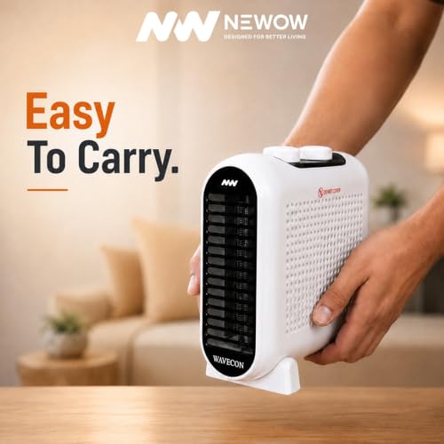 Image of NW Wavecon Electric Room Heater 2000W | Portable Heater for Bedroom & Office | Adjustable Heating Modes | Advanced Overheat Protection | | ISI Marked | 1 Year Replacement Warranty