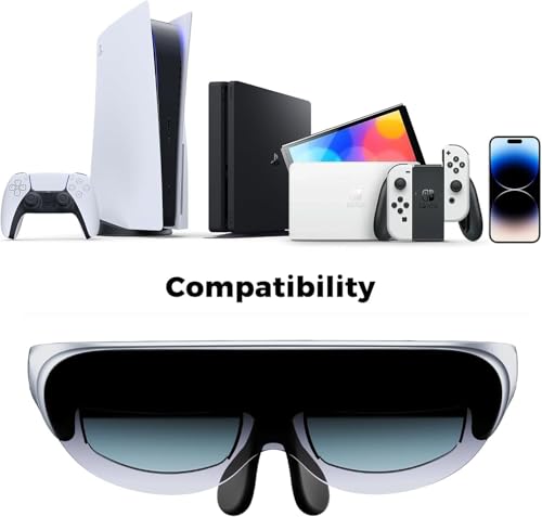 Image of Rokid Max AR Glasses, 120 inch Full HD Virtual Screen, Lightweight Smart Glasses, Compatible with iPhone 15 pro, Steam Deck /Gaming Consoles /PC /Android, Nearsightedness Adjustment, Portable Monitor