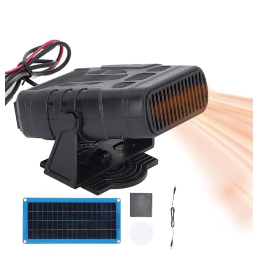 Solarheizung Gewächshaus Komplettset, Tragbarer Energieerwärmer mit Batteriefach, Einstellbare Solarheizung, Hühnerstallheizung, für Gewächshaus, Schuppen, Tierhaus, Camping & Auße