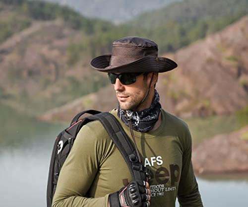 Men Women Sunscreen Cooling Hat Ice Cap Heatstroke Protection Cooling Cap Wide Brim Sun Hat With Uv Protection Coffee #TOP3