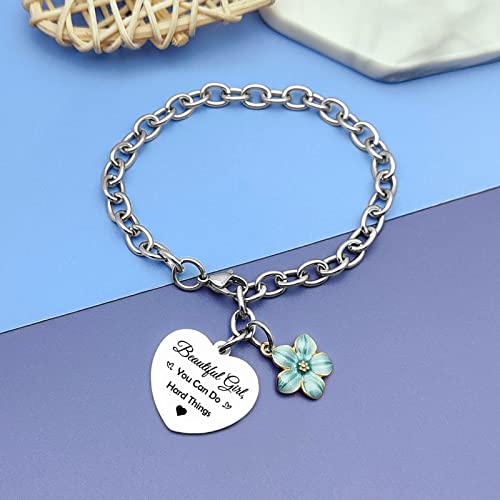 DlaeKua Inspirational Gifts Encouragement Bracelet Friendship Gifts from Sister Birthday Presents for Daughter Granddaughter Niece Friends Graduation Present2