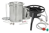 Bayou Classic Propane Turkey Fryer Kit - Burner and 32qt Stainless Steel Pot