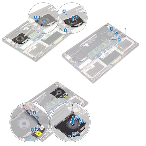 Ventilateur CPU Dell Precision 5540 anti surchauffe référence 08YY9