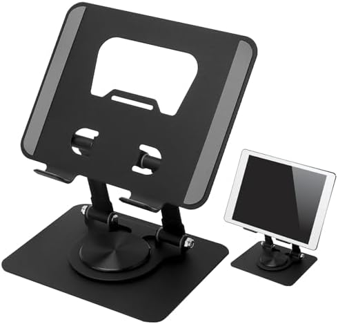 Supporto da tavolo a 360 gradi con braccio regolabile e morsetto, LinQ - Nero per Smartphone e Tablet - Italiano Supporto da tavolo a 360 gradi con braccio regolabile e morsetto, LinQ - Nero per Smartphone e Tablet - Italiano