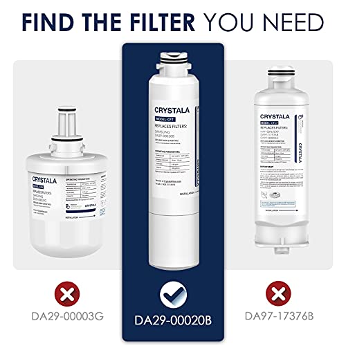 Crystala Da29-00020B Samsung Filter, Nsf 42 Certified Compatible Da29 Water Filter, Haf Cin Exp Water Filter, Da97-08006A Water Filter Samsung Water Filter Replacement #TOP3