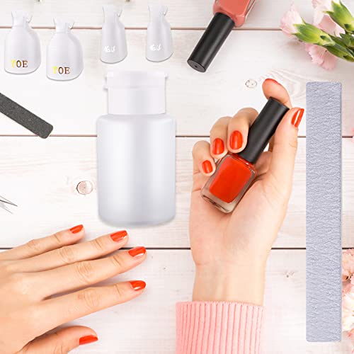 Foto von SIQUK Nagellackentferner Werkzeuge Nagellackentferner Set Nagellack Gel Entferner Tools für Zehennägel & Finger UV Gel Lackentfernung(Transparent)