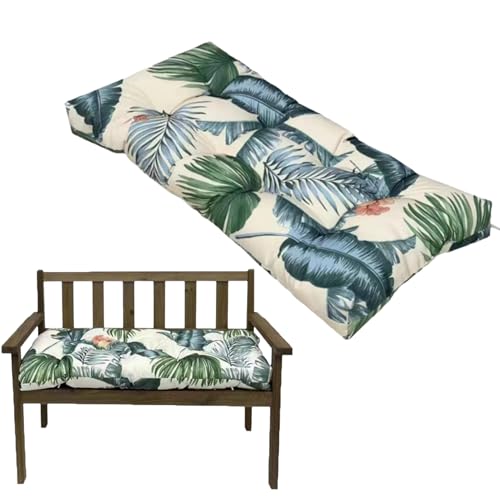 Coussin de banc imperméable 120x50 cm antidérapant pour jardin