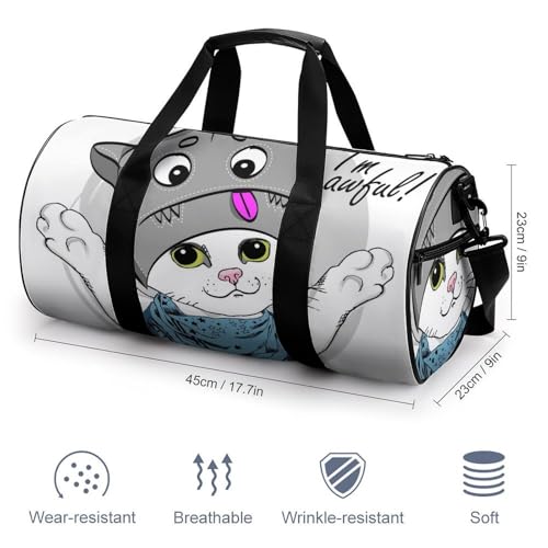 Sac de voyage chat blanc pour le week-end