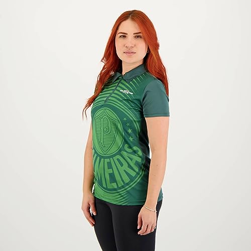 Polo Palmeiras Shield Feminina Verde Escuro