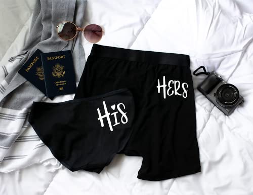 His and Hers Matching Underwear Set for Happy Couples, Gifts for Husband and Wife Funny Valentines Day4