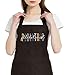 GXVUIS Pediatric Phlebotomist Aprons for Women with 2 Pockets Waterproof Adjustable Bib Apron for Kitchen Cooking BBQ Brown