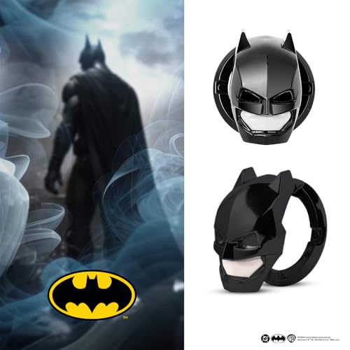 Image of Involve DC Batman Car Start Push Button Cover - Black | Universal Ignition Protective Cover | Anti-Scratch Decorative Ring | Official DC Licensed Merchandise | Batman car Accessories