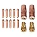Ryanang Mig Welding Nozzle Replacement for Bernard NS-5818C and D-1 Diffuser Kit 10-Pack Contact Tips Copper Brass Conductive Nozzles Industrial Accessories