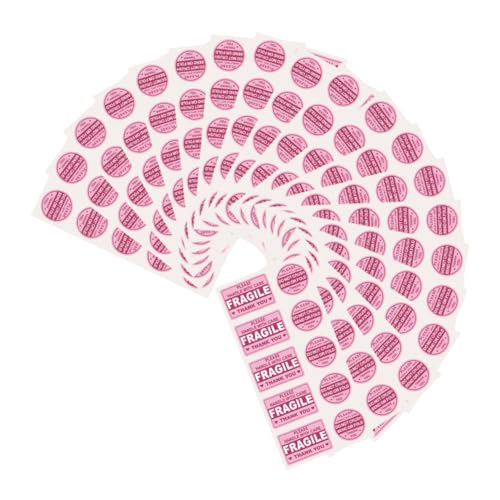 GRIRIW 50 Sheets Fragile Stickers for Moving Self-Adhesive Shipping Labels Adhesive Warning Stickers for Packaging