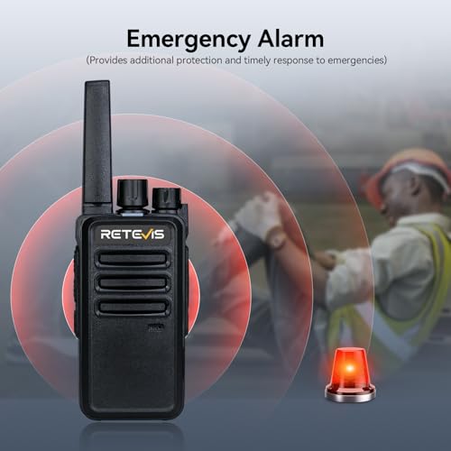 Retevis RT68 Walkie Talkies Rechargeable, Portable Two Way Radios 6 Pack with Six-Way Multi Gang Charger, Heavy Duty Walkie Talkie for Adults, Hands Free, Long Range, for School Restaurant Farm by Retevis - Image 6