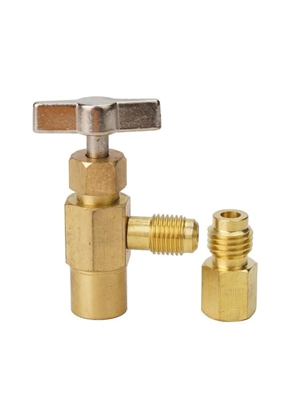Toma R1234yf autosellante 1/2 conector 1/4 SAE macho para recarga de aire acondicionado de coche