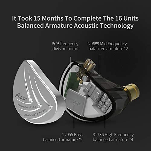 Amazon.co.jp: KZ AS16 16ユニット 有線イヤホン 高精度の