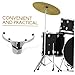 TOGEVAL Electroplated Drum Rim Mount Hanger for Drum Set Compact and Easy to Install Suitable for All Skill Levels Design