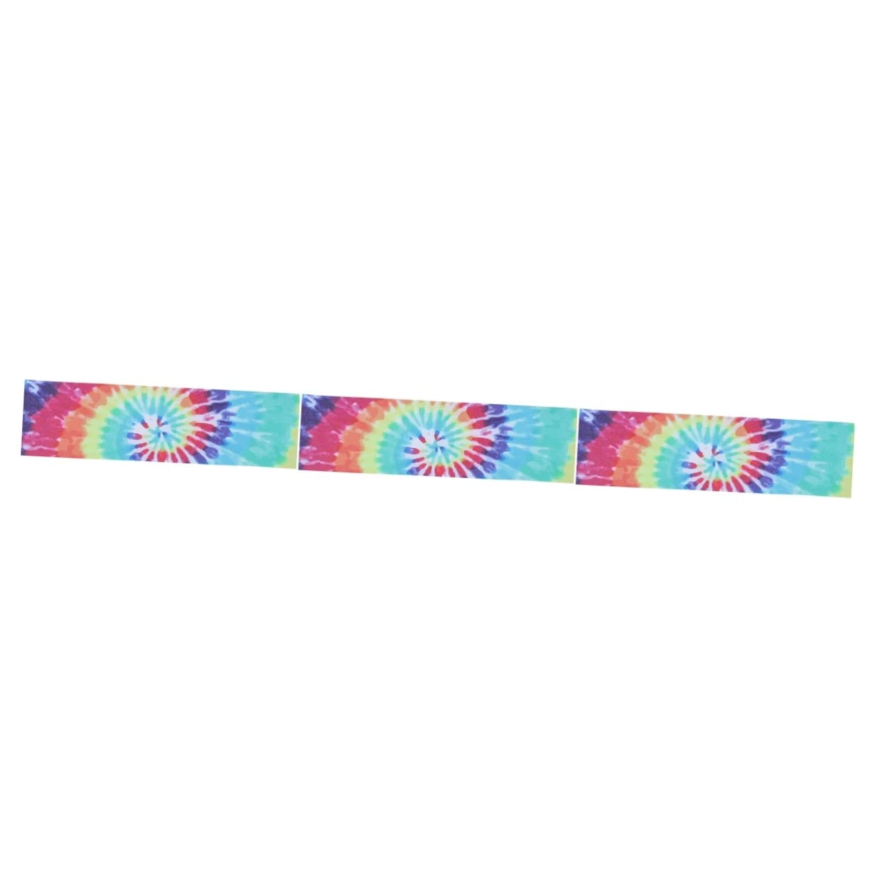 Kisangel 3 Pièces Ruban Antidérapant pour Skateboard avec Design Créatif Tapis de Skate Professionnel de Durable et à Usure Effet Tie Dye