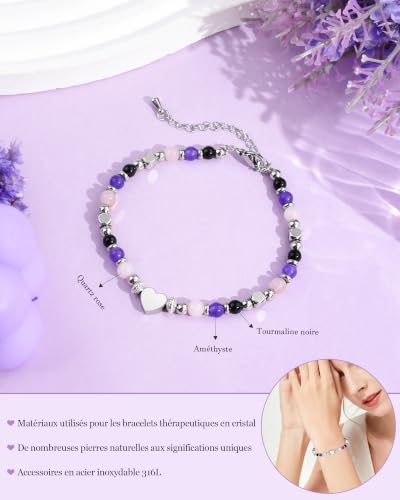 CheersLife Cadeau Femme, Bracelet Femme Idee Original Cadeau Fille Bracelet – vue 3