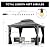 PURPLE LEAF 10' X 12' Outdoor Hardtop Gazebo with Galvanized Steel Double Roof Aluminum Frames Heavy Duty Permanent Pavilion Gazebo for Patio Deck Garden,Netting and Curtains Included, Light Grey