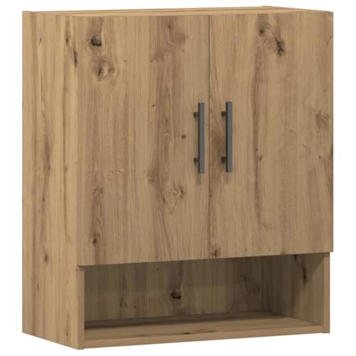 Armoire murale chêne artisanal 60x31x70 cm bois d ingénierie