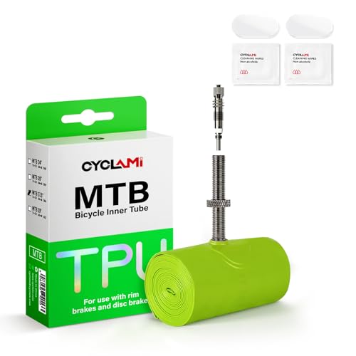 【Facile montaggio e istruzioni di sicurezza】 Prima dell'installazione, gonfiarle leggermente (max. 0,5 bar/8 psi) per evitare torsioni. Tenere puliti il cerchione e la parete interna del pneumatico prima del montaggio, in modo da ridurre al minimo il rischio di forature causate da corpi estranei.