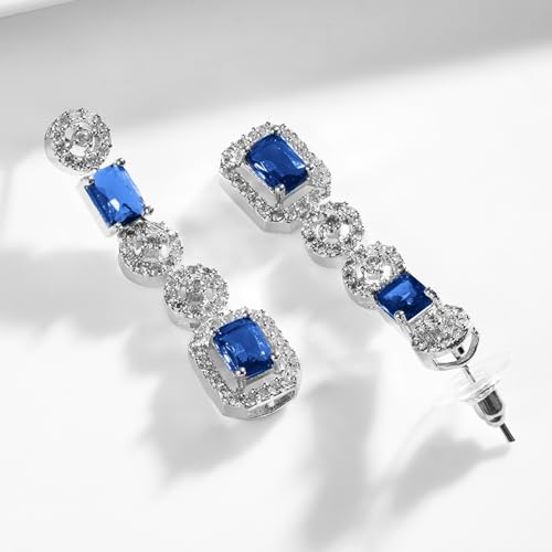 Image of Rubans American Diamond Zirconia Necklace Set Stylish Jewellery Gift for Women & Girls