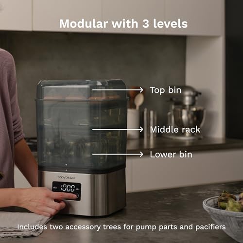 Baby Brezza 10 Minute SuperQuick Bottle Sterilizer + Dryer - Fits 8 Bottles - image 7