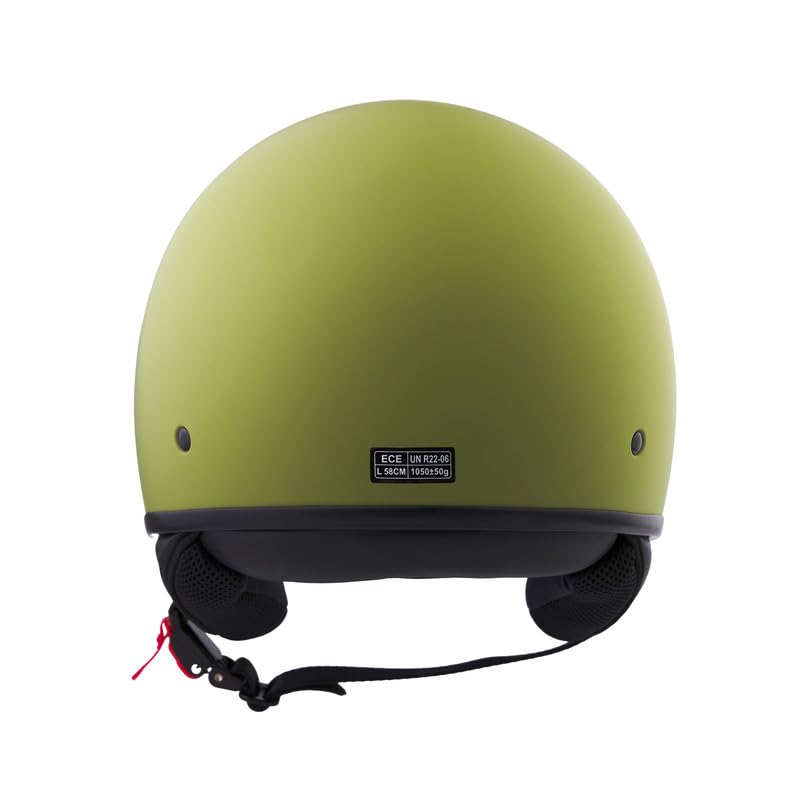 BHR Casque Demi-Jet, Casque Scooter 839 de | Homologué ECE 22.06, Idéal pour la Ville, Homme et Femme, Casque Moto et Cyclomoteur