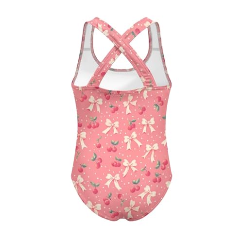 Image of One Piece Swimsuit for Girls Kids Quick Dry Bathing Suit with Crossback Strap Summer Beach Swimwear Size 5T-14