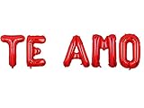 16inch Spanish'TE AMO' I Love You Balloon Letter Balloons Birthday Party Wedding Decoration Balloons...