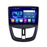 Générique Autoradio Android GPS Navi 9 Pouces HD écran Tactile Lecteur Radio Automatique pour P eugeot 207 2006 2015 Android Auto Double Din avec Navigation GPS Bluetooth FM Support Lien Miroir camér